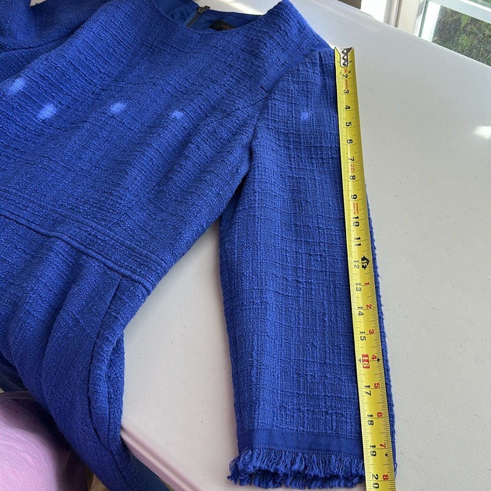 J. CREW Royal Blue Long Sleeve Dress - Picture 10 of 16
